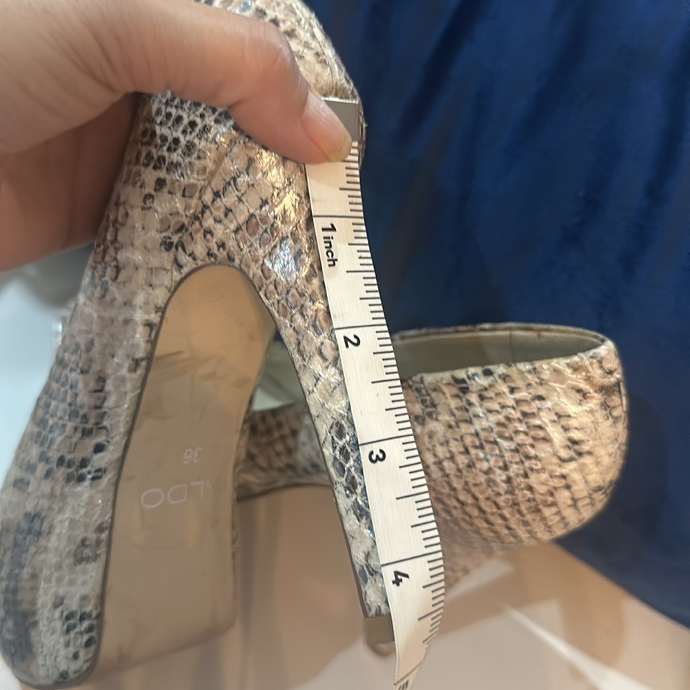 Aldo Python Snake Print Heels - Picture 6 of 6